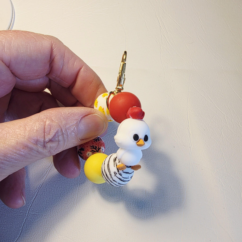 Little Chick Daydream | Handmade Beaded Keyring