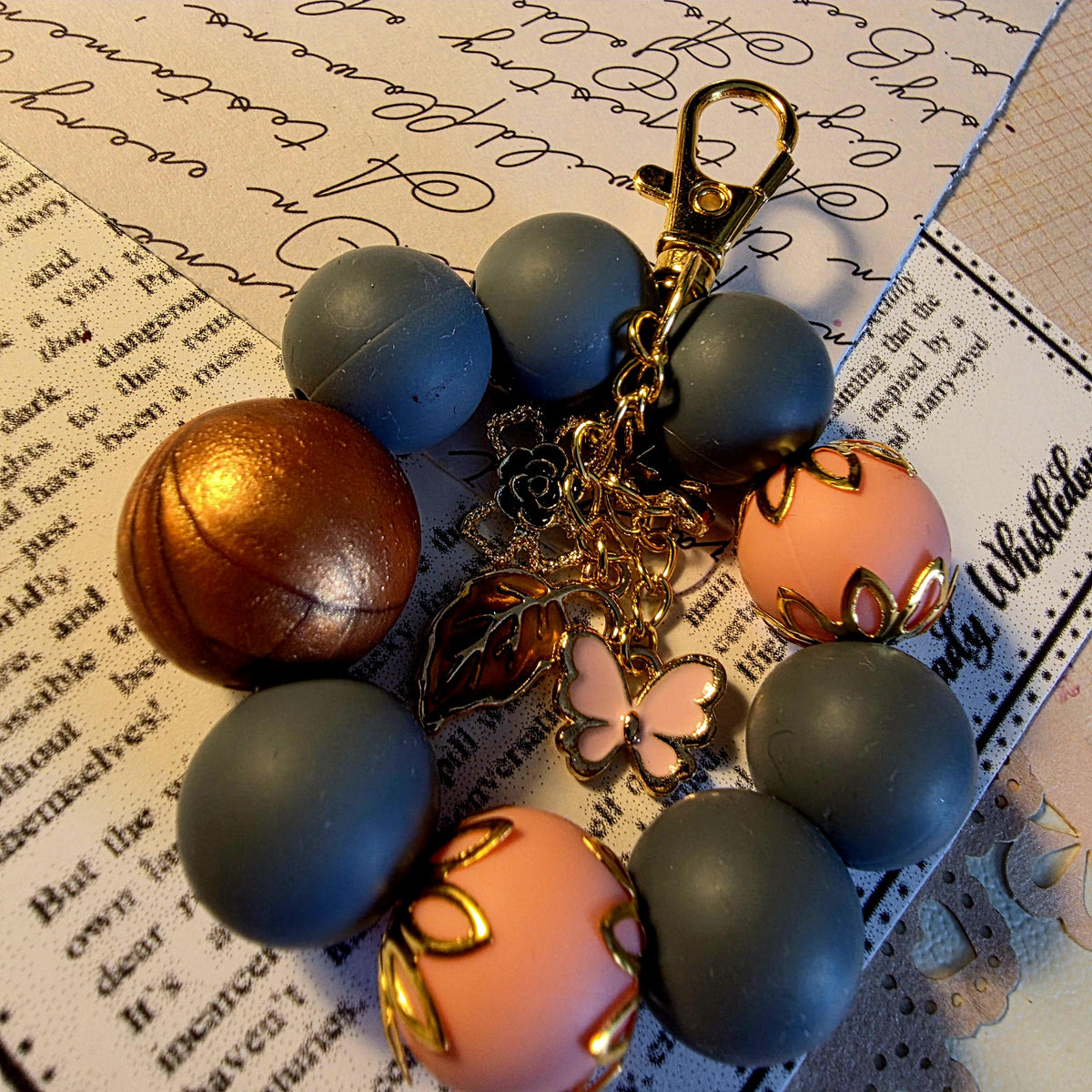 Kate Bag Charm | Green Mini Keychain | Regency Inspired Charm | Bridgerton Inspired Accessory | Romantic Gift