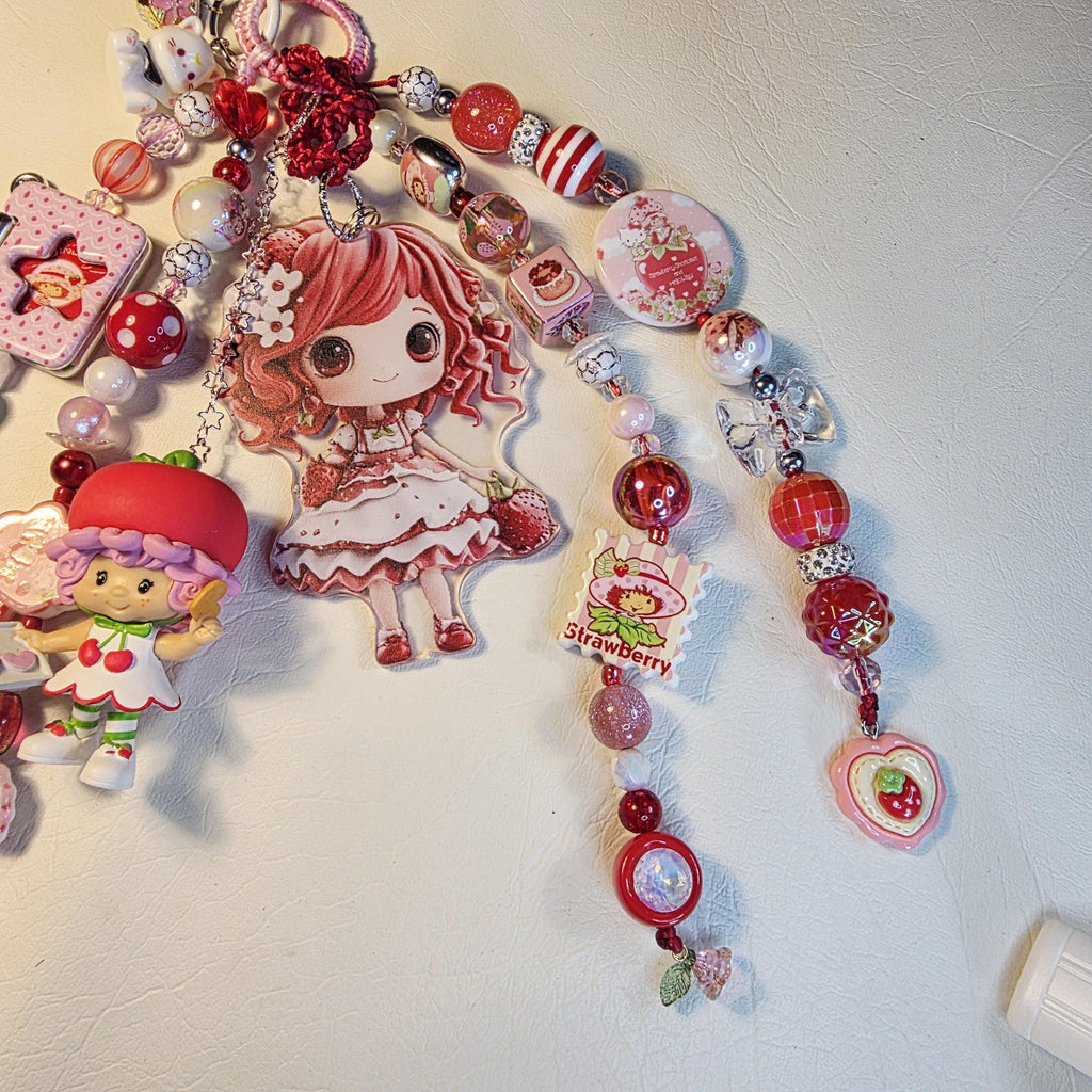 Cherry Cuddler Bag Charm XL | Strawberry Shortcake Charm