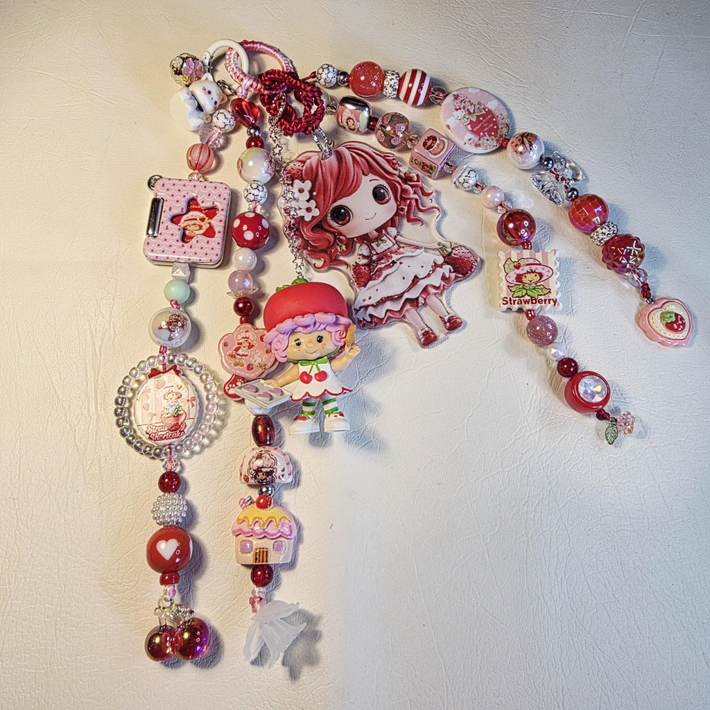 Cherry Cuddler Bag Charm XL | Strawberry Shortcake Charm