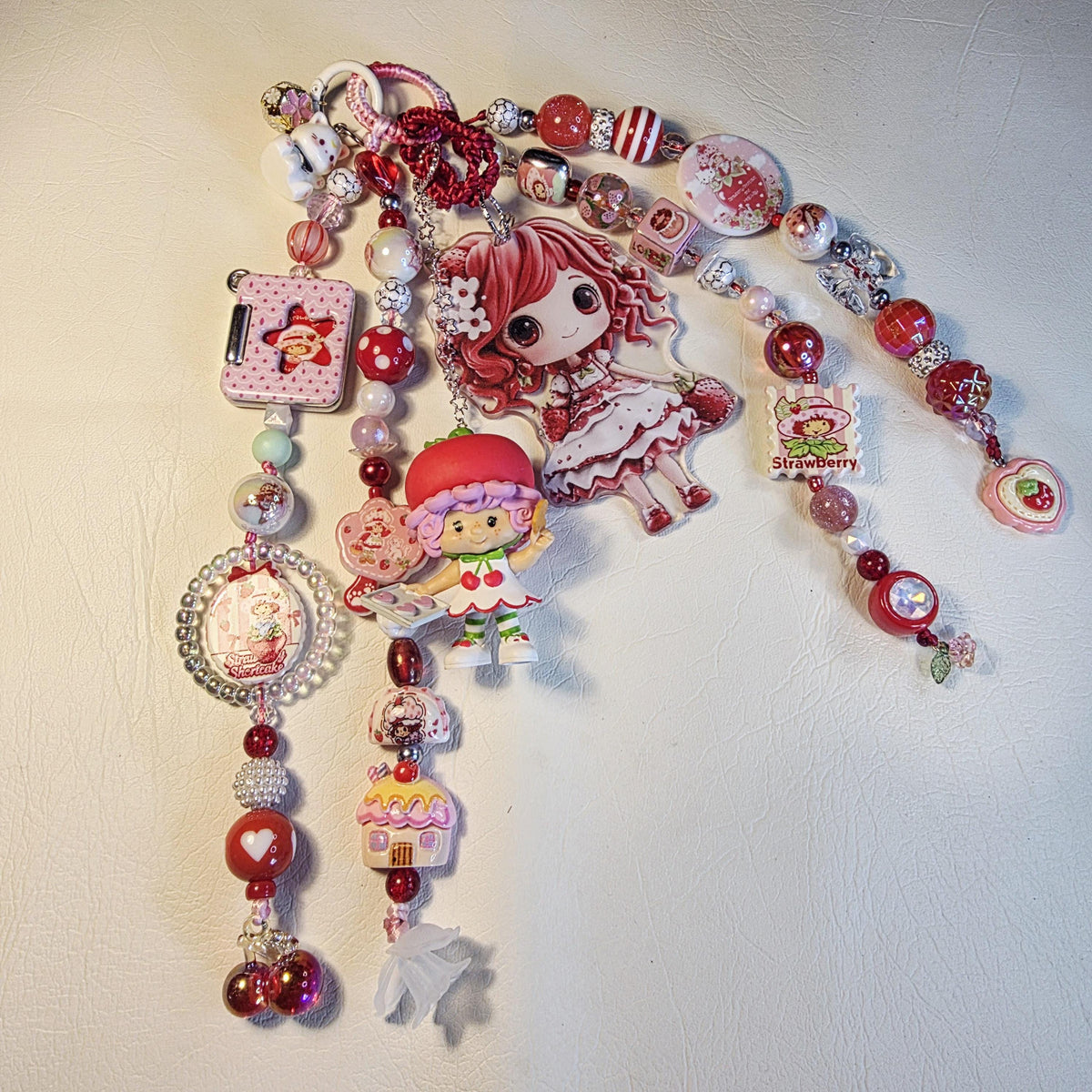 Cherry Cuddler Bag Charm XL | Strawberry Shortcake Charm