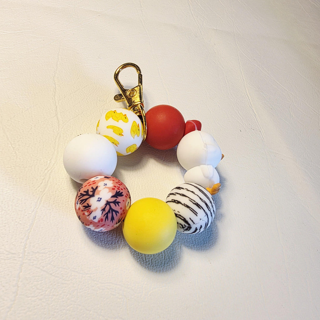 Little Chick Daydream | Handmade Beaded Keyring