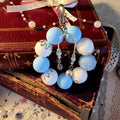 Daphne Bag Charm | Blue Pearl Mini Keychain | Regency Inspired Charm | Bridgerton Inspired Accessory | Romantic Gift