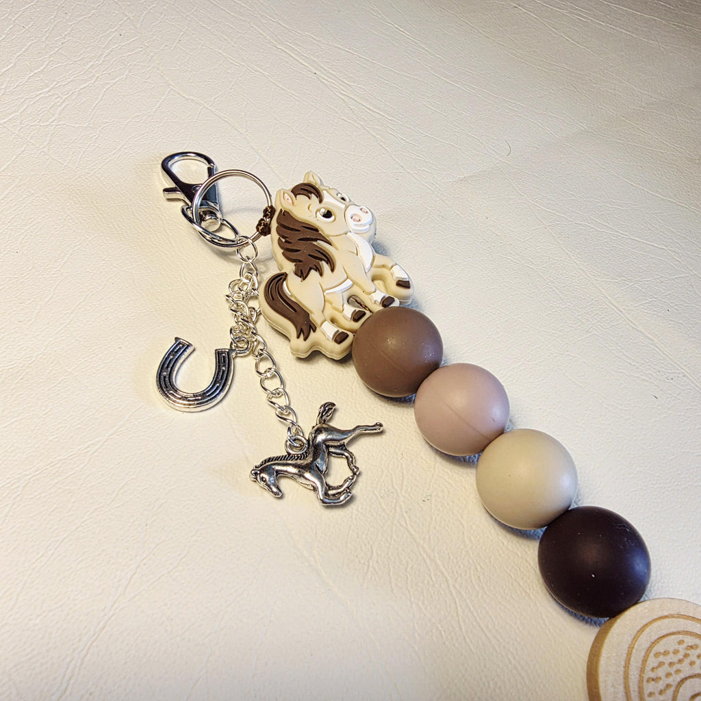 Little Hooves & Rainbows | Handmade Horse Keychain | Bag Charm