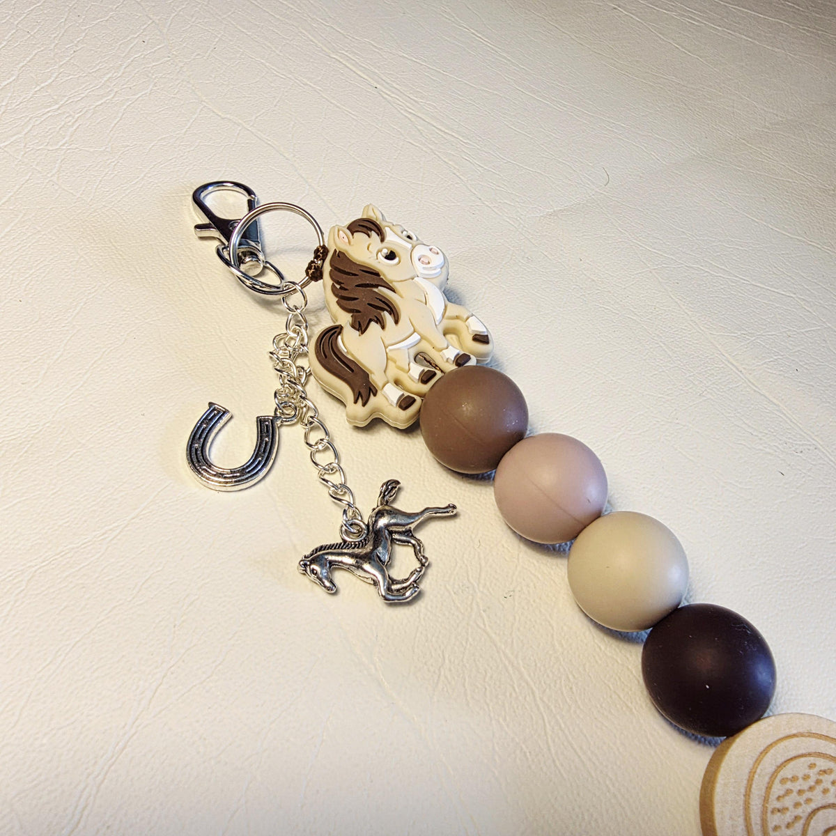 Little Hooves & Rainbows | Handmade Horse Keychain | Bag Charm