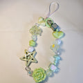 Green Garden Phone Charm | Handmade Resin Bead Phone Strap | One of a Kind Bag or Key Charm