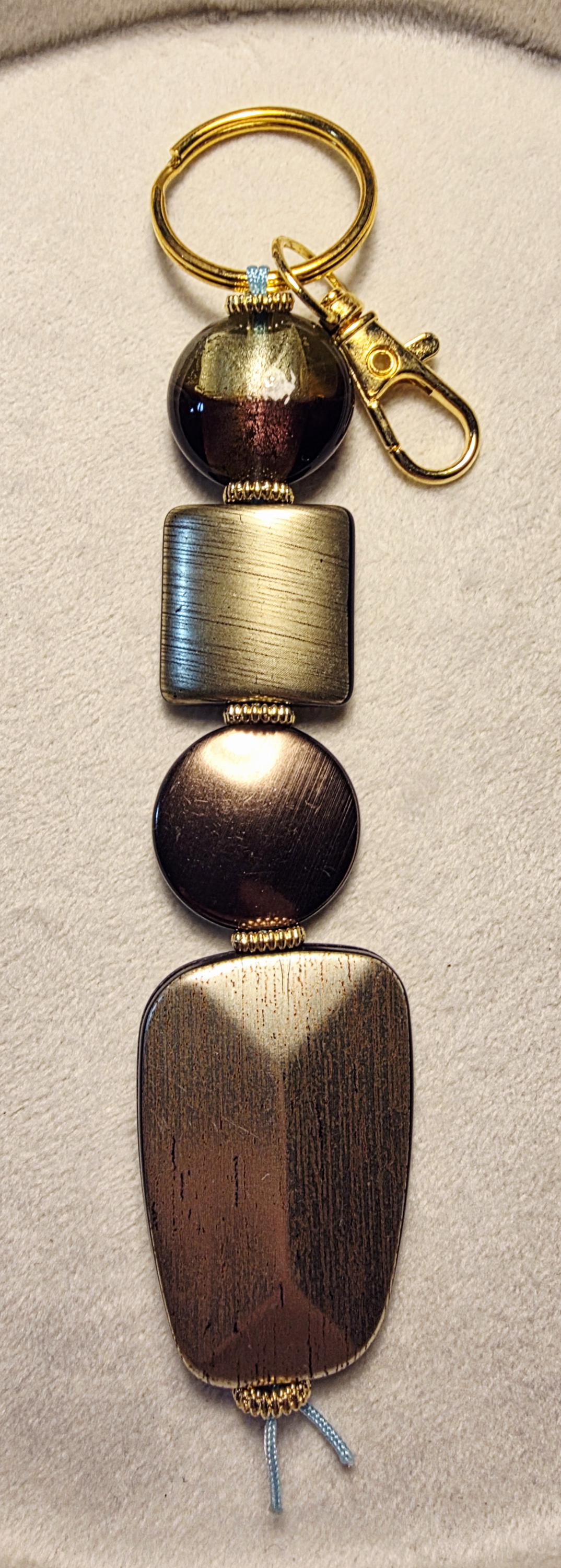 Smoked Bronze Luxe Statement Keychain | Handmade in Australia
