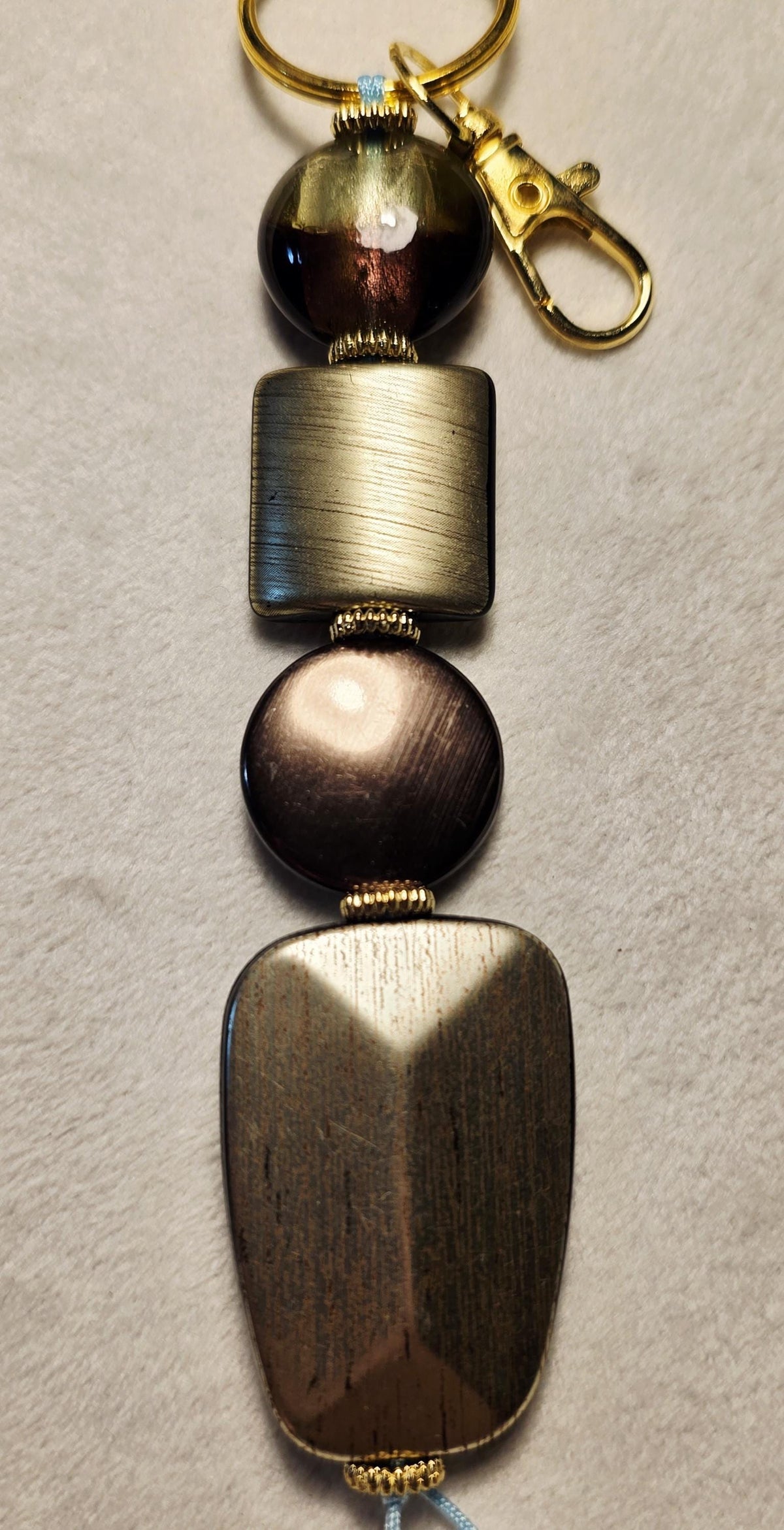 Smoked Bronze Luxe Statement Keychain | Handmade in Australia