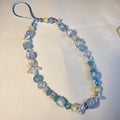 Ocean Blue Beaded Phone Charm | Starfish Summer Bag Strap