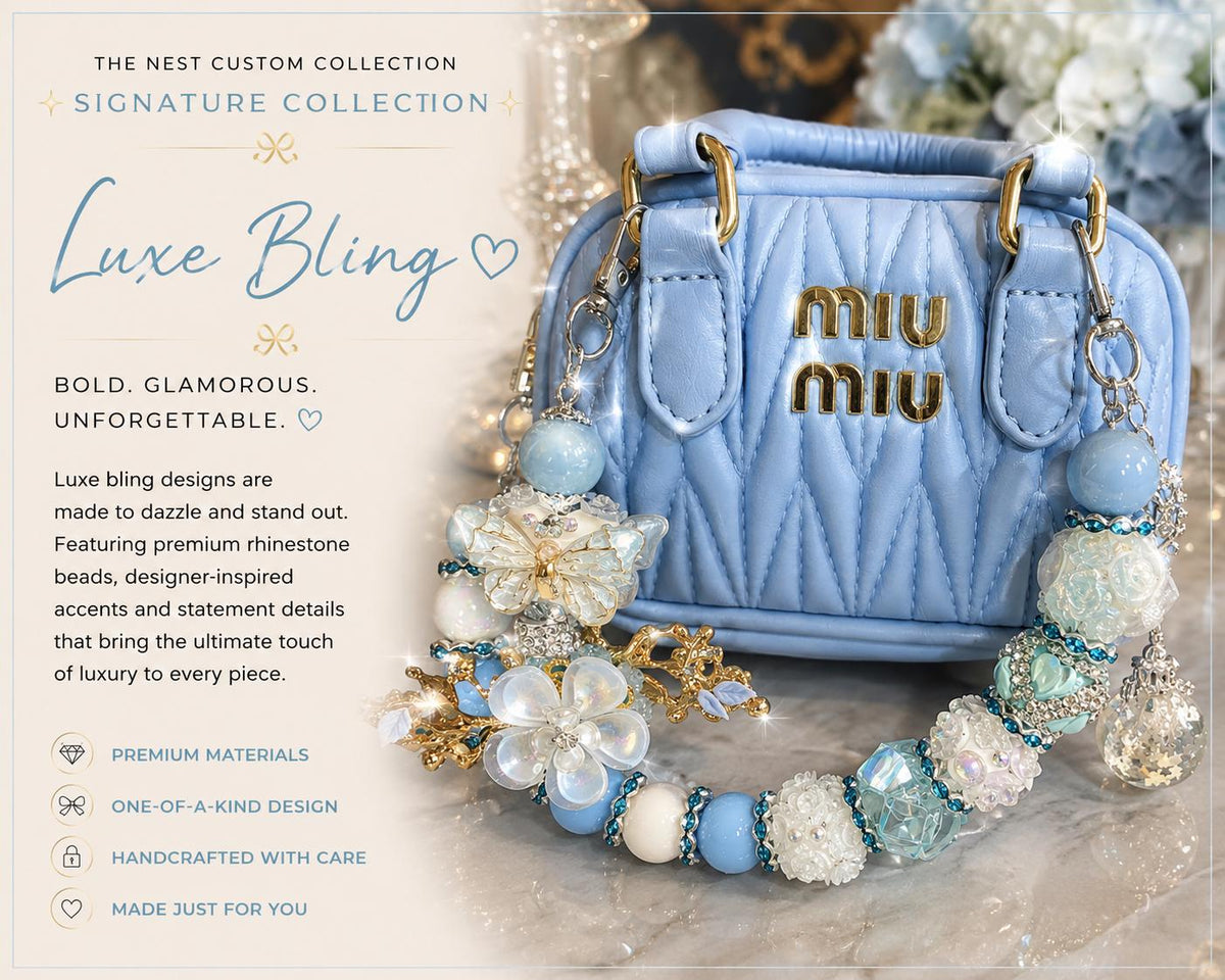 Personalised Signature Mini Bag & Charm