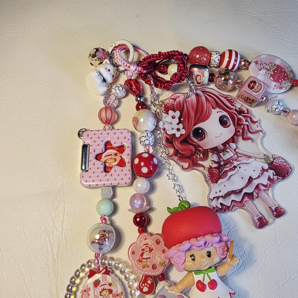 Cherry Cuddler Bag Charm XL | Strawberry Shortcake Charm