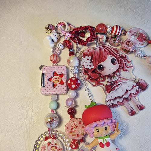 Cherry Cuddler Bag Charm XL | Strawberry Shortcake Charm
