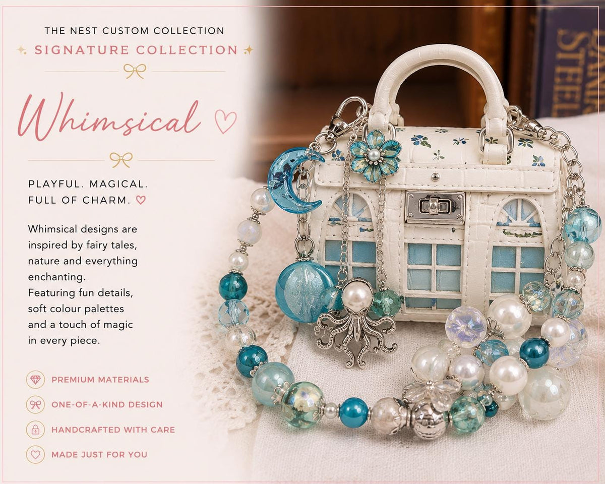 Personalised Signature Mini Bag & Charm
