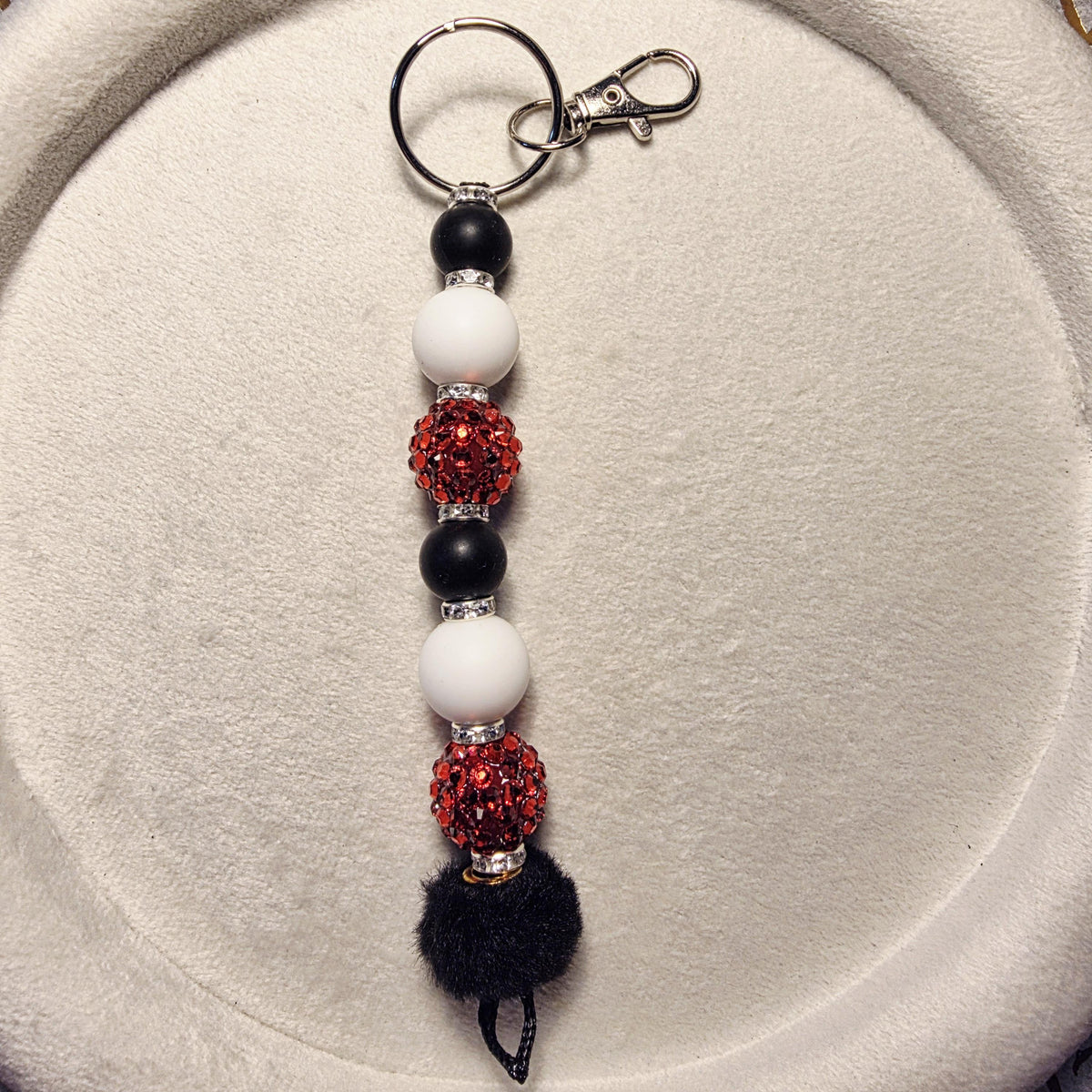 Crimson Spark Luxe Keychain | Handmade in Australia