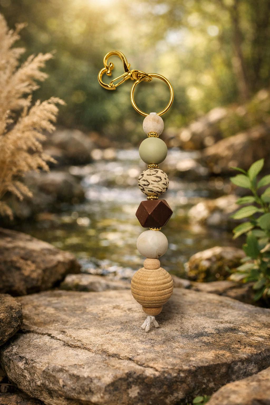 Earthbound Botanical Harmony Keychain | Handmade in Australia