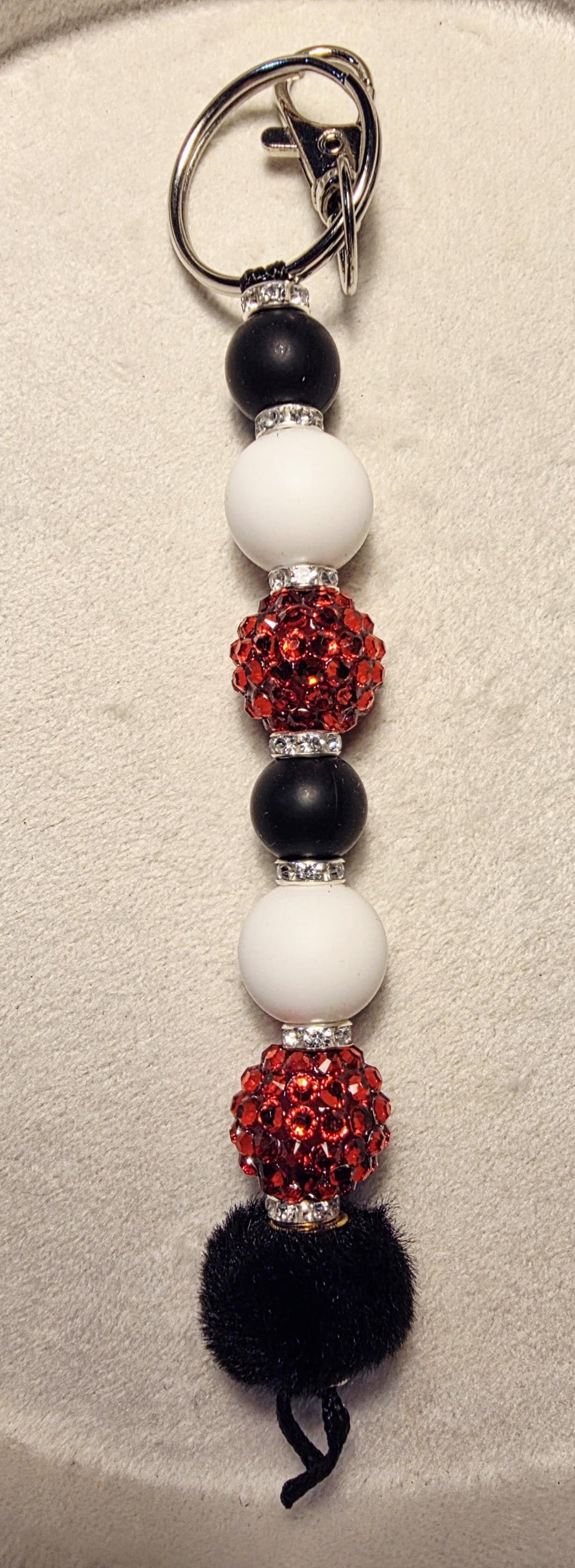 Crimson Spark Luxe Keychain | Handmade in Australia