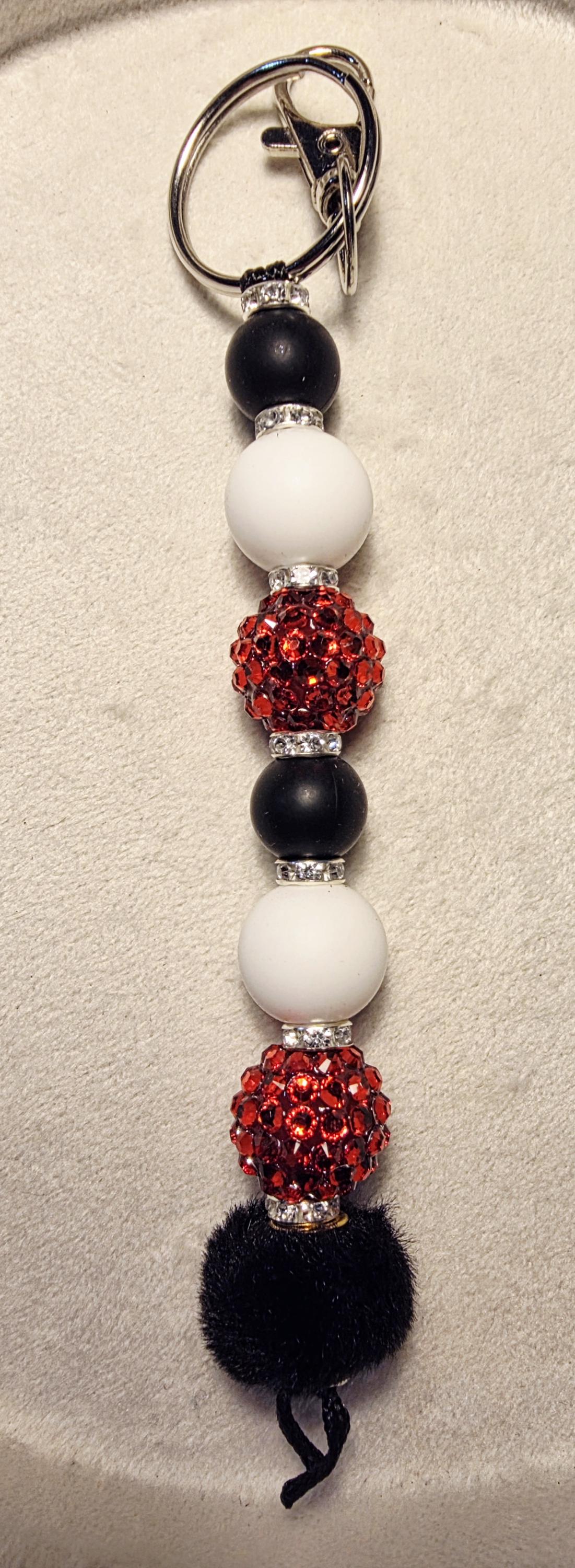 Crimson Spark Luxe Keychain | Handmade in Australia