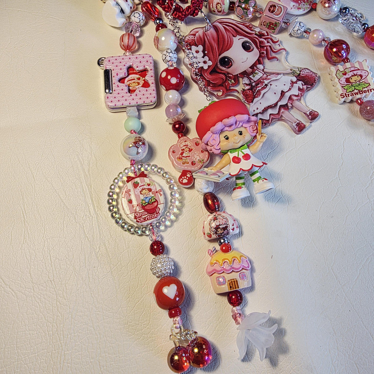 Cherry Cuddler Bag Charm XL | Strawberry Shortcake Charm