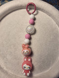Pink Bunny | My Melody Charm Keychain