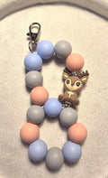 Woodland Deer Silicone Bead Keychain