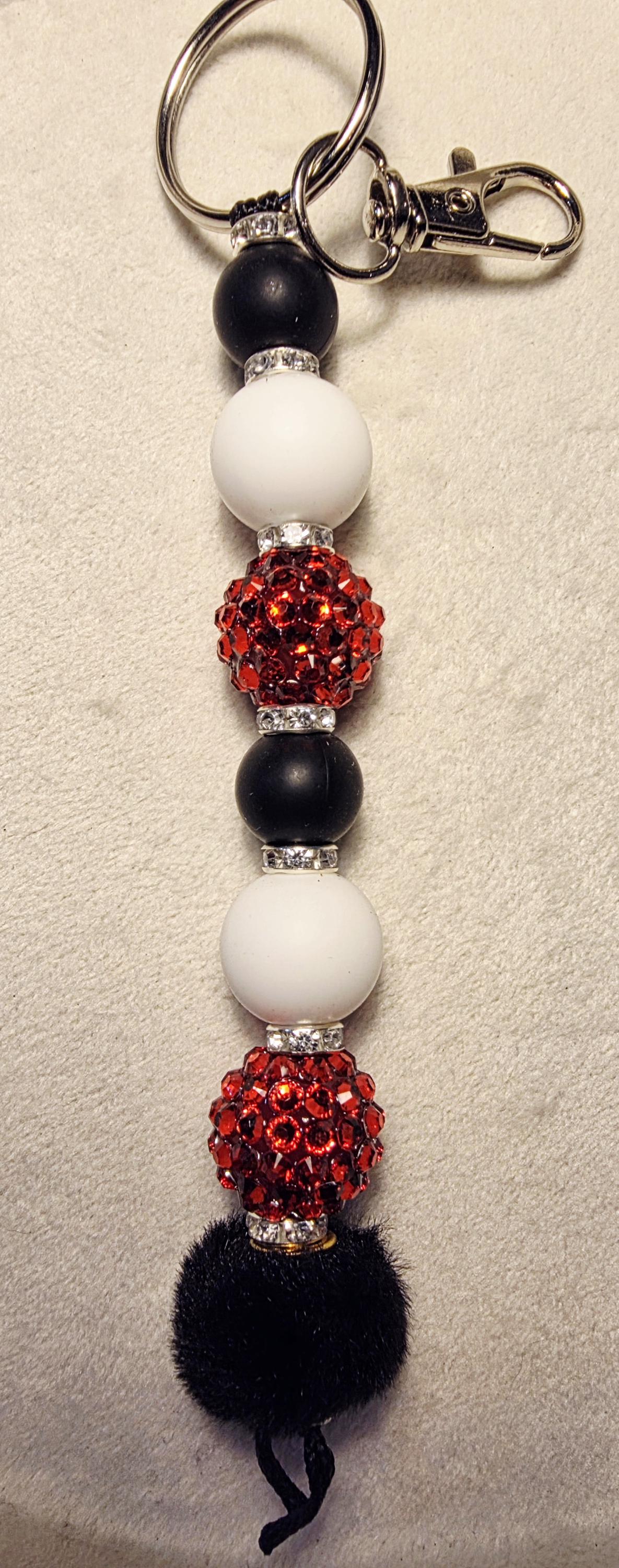 Crimson Spark Luxe Keychain | Handmade in Australia
