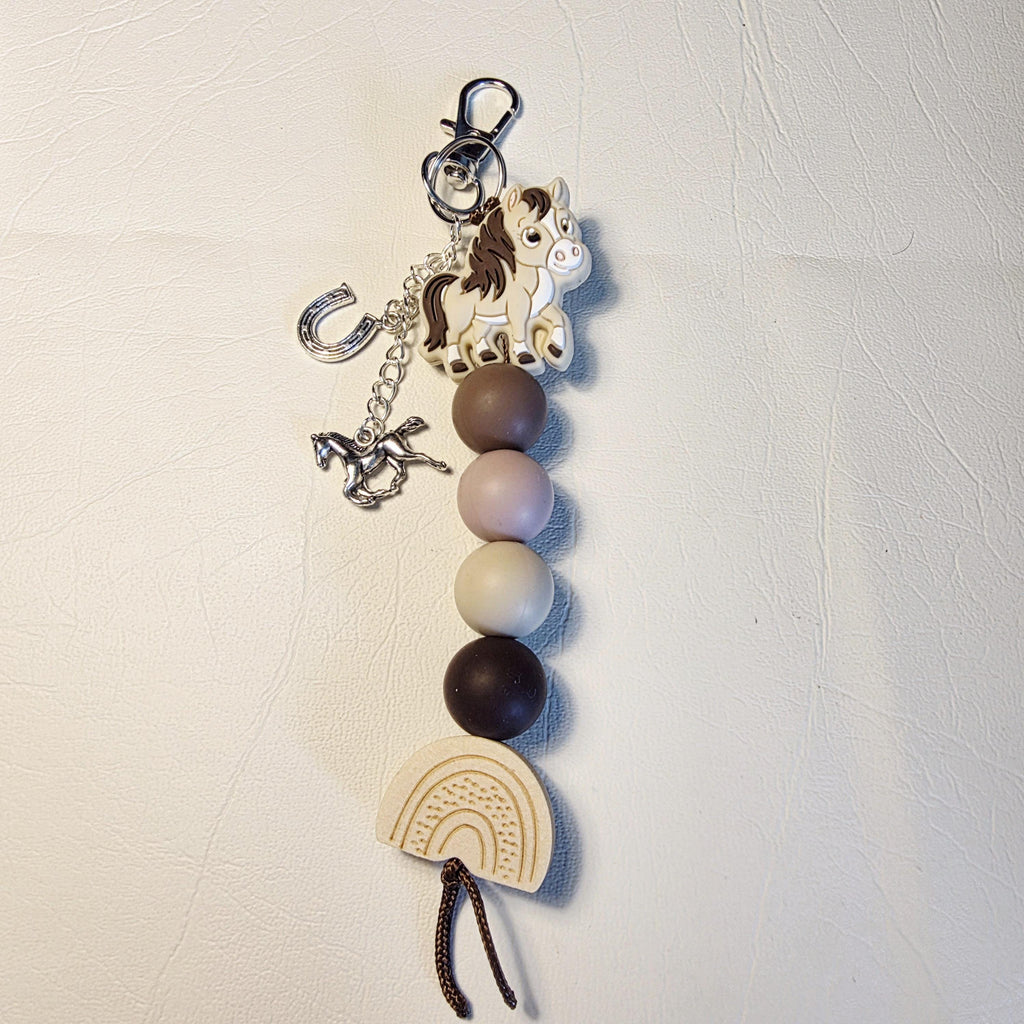 Little Hooves & Rainbows | Handmade Horse Keychain | Bag Charm