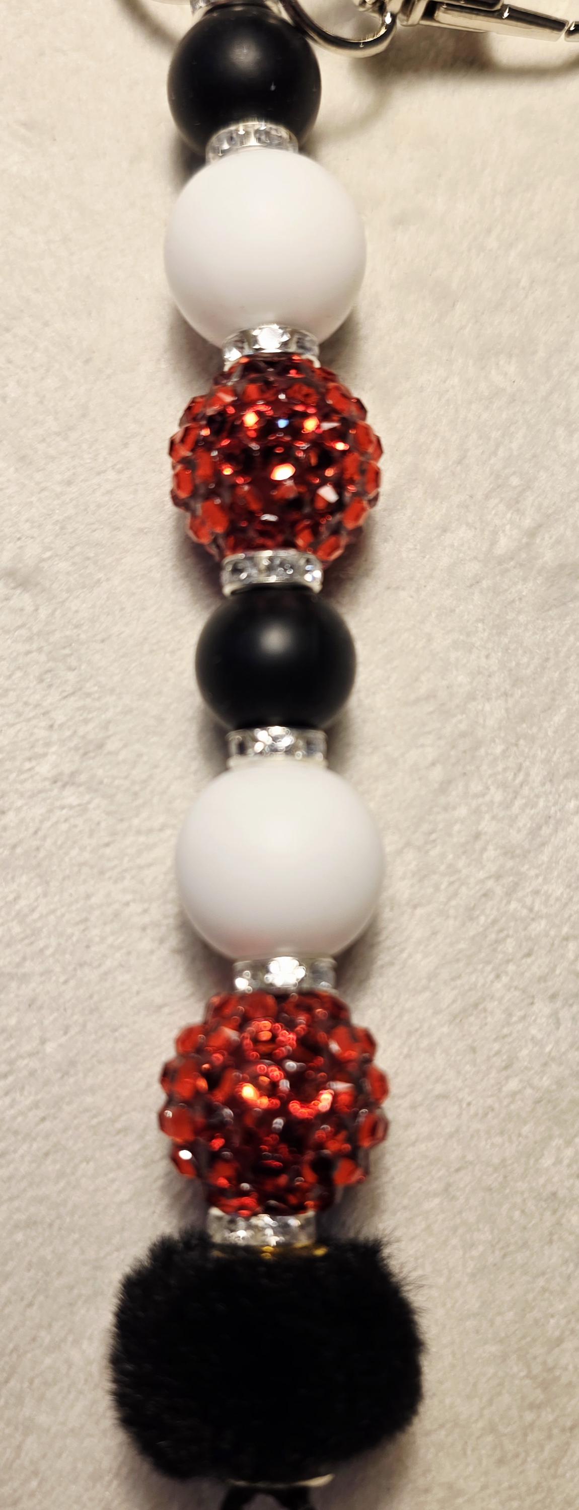 Crimson Spark Luxe Keychain | Handmade in Australia