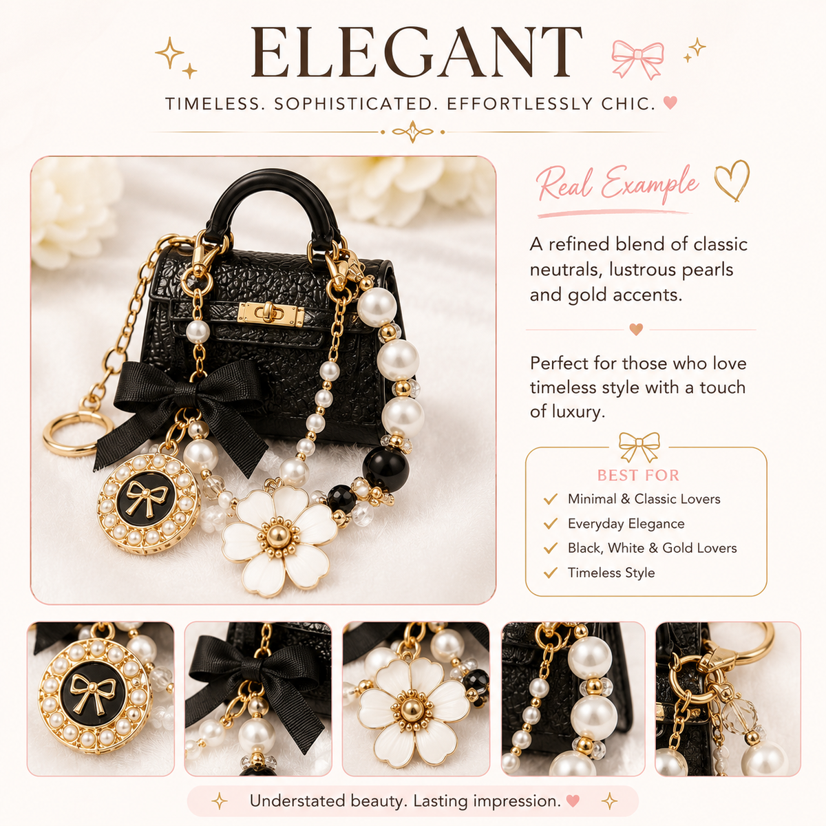 Personalised Classic Mini Bag & Charm