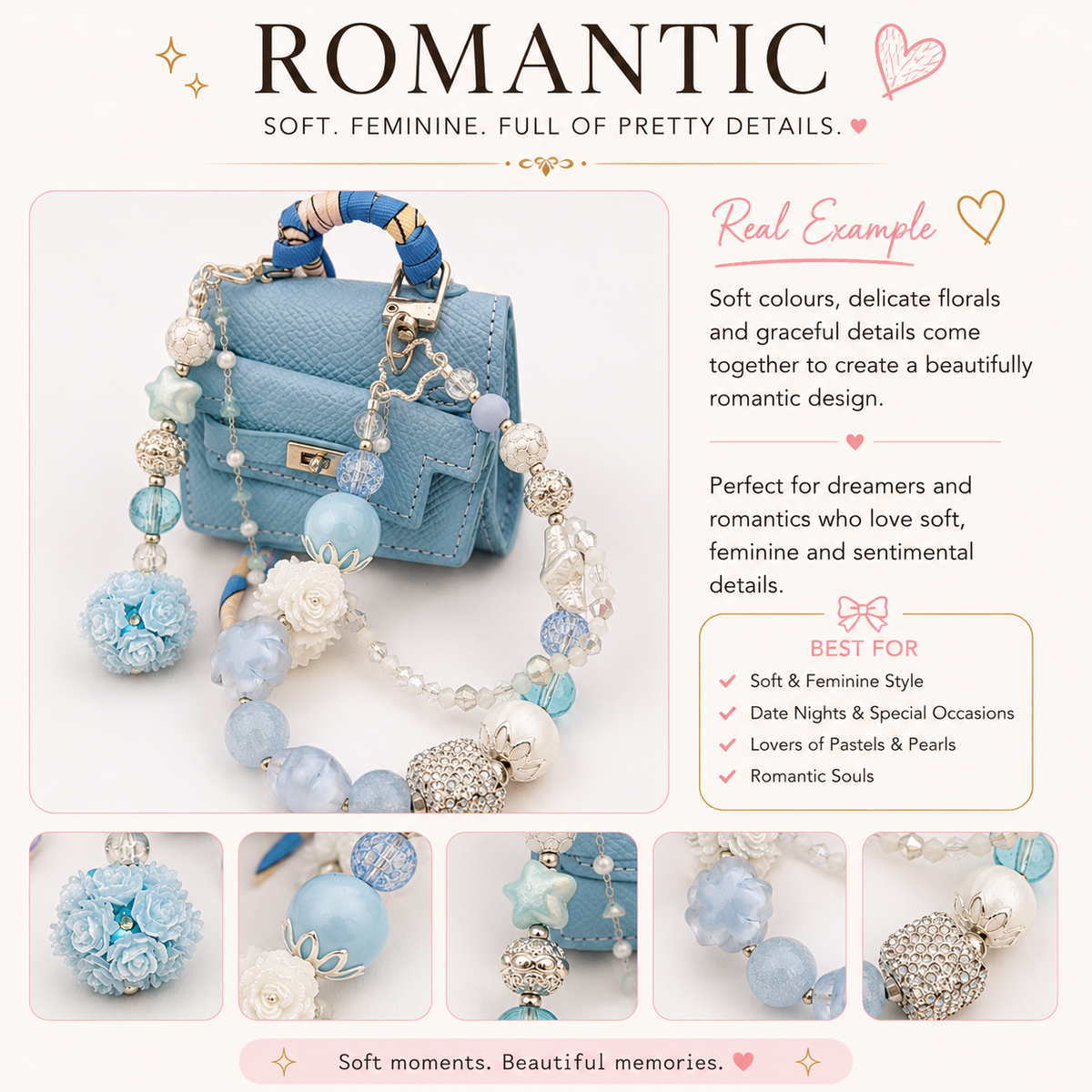 Personalised Classic Mini Bag & Charm