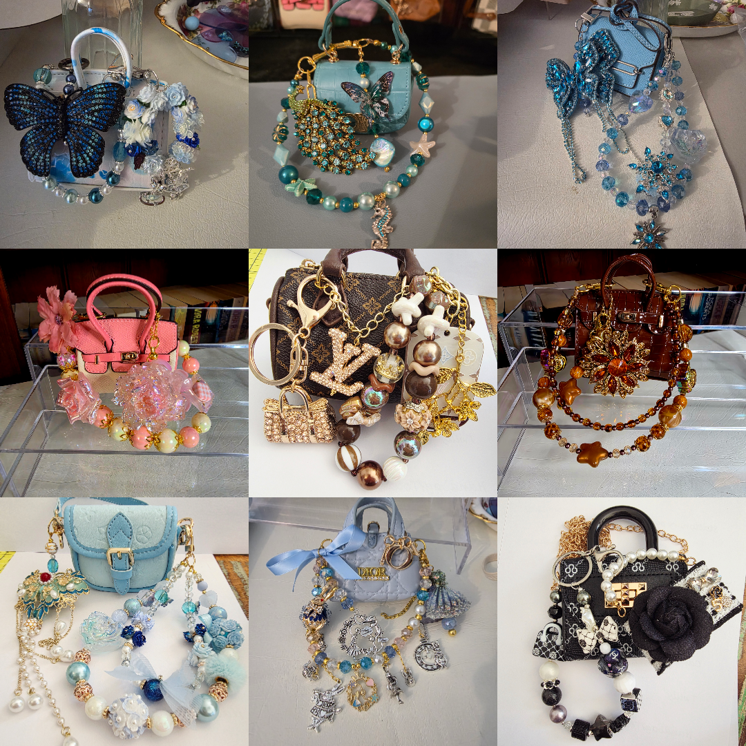 Personalised Signature Mini Bag & Charm